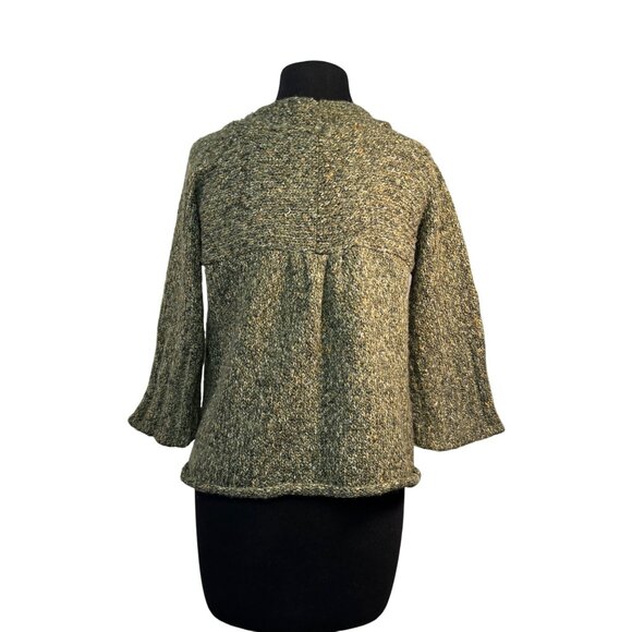 So Wear It Declare It Womens Size Medium Green Textured Knit Cardigan - Picture 4 of 8